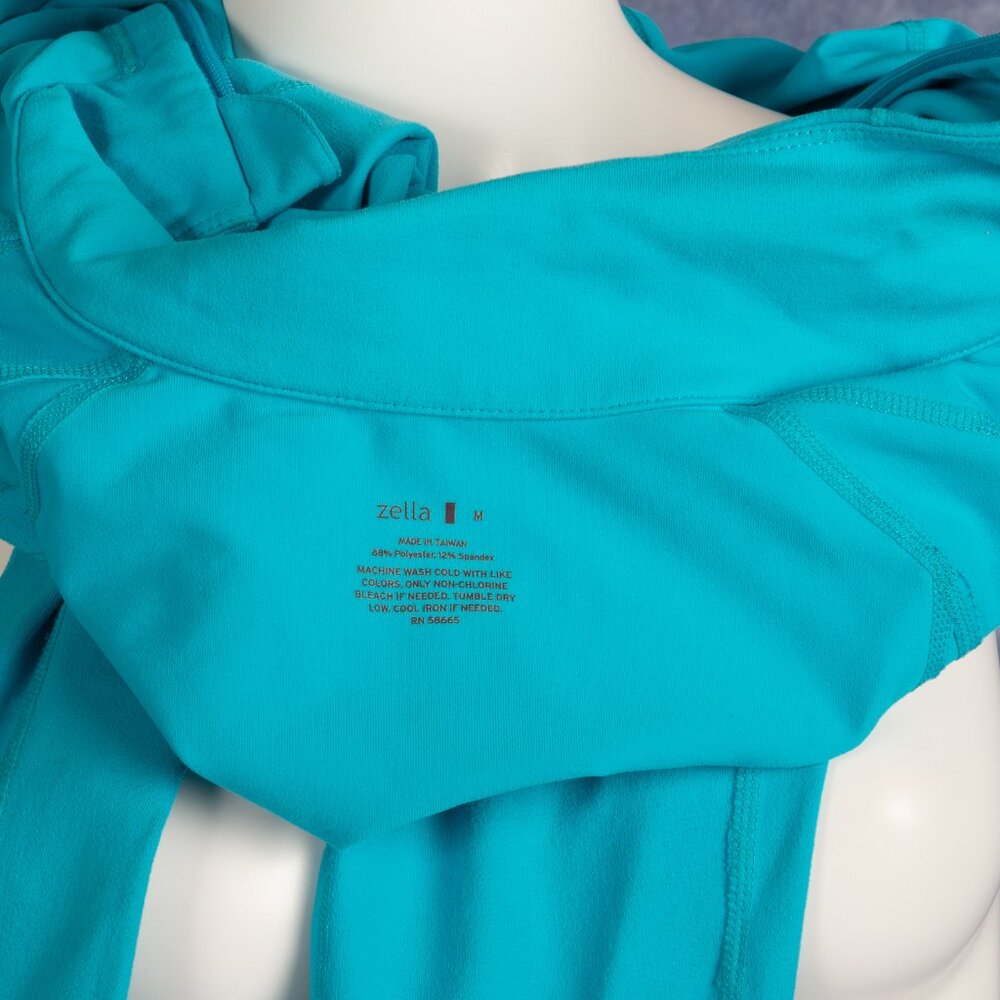 Zella Light Blue Full Zip Jacket Sz M - Picture 4 of 4